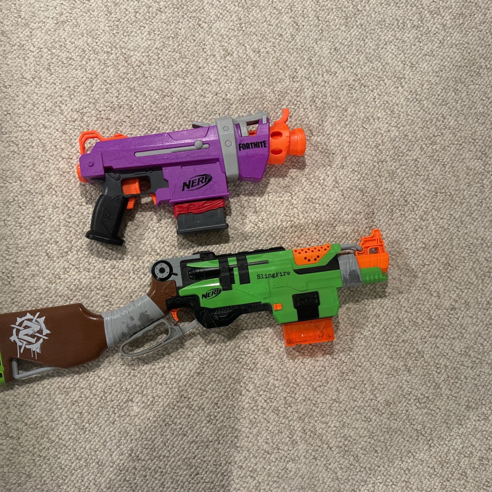Nerf Slingfire And Fortnite Gun Set