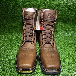 JUSTIN MEN'S STEEL-TOE WORK BOOT 