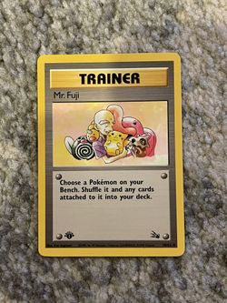 Mr Fuji 1st Edition Trainer Pokémon