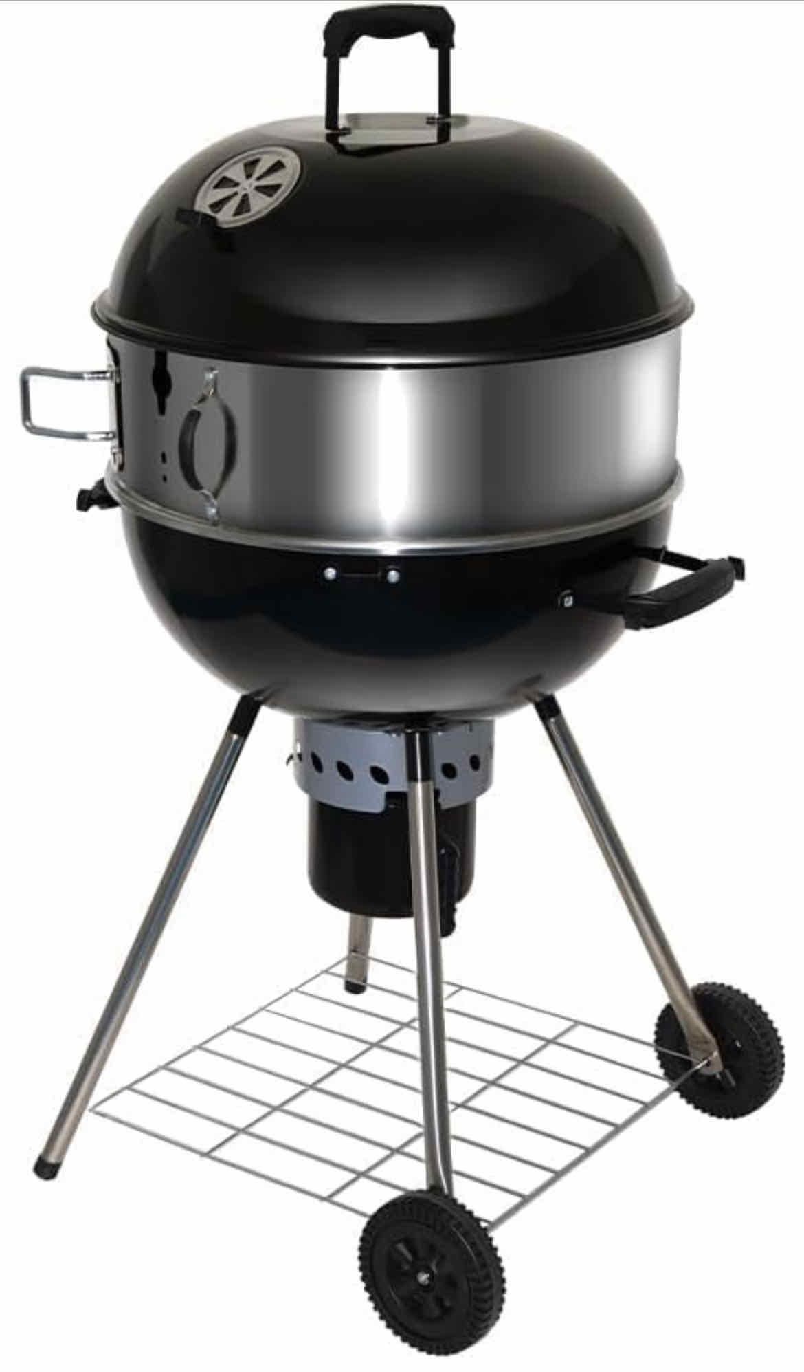 GRILLLAND 22 Inch Kettle Multipurpose Charcoal Grill, with Rotisserie and Combo Pizza Kit, for Outdoor Cooking, Backyard