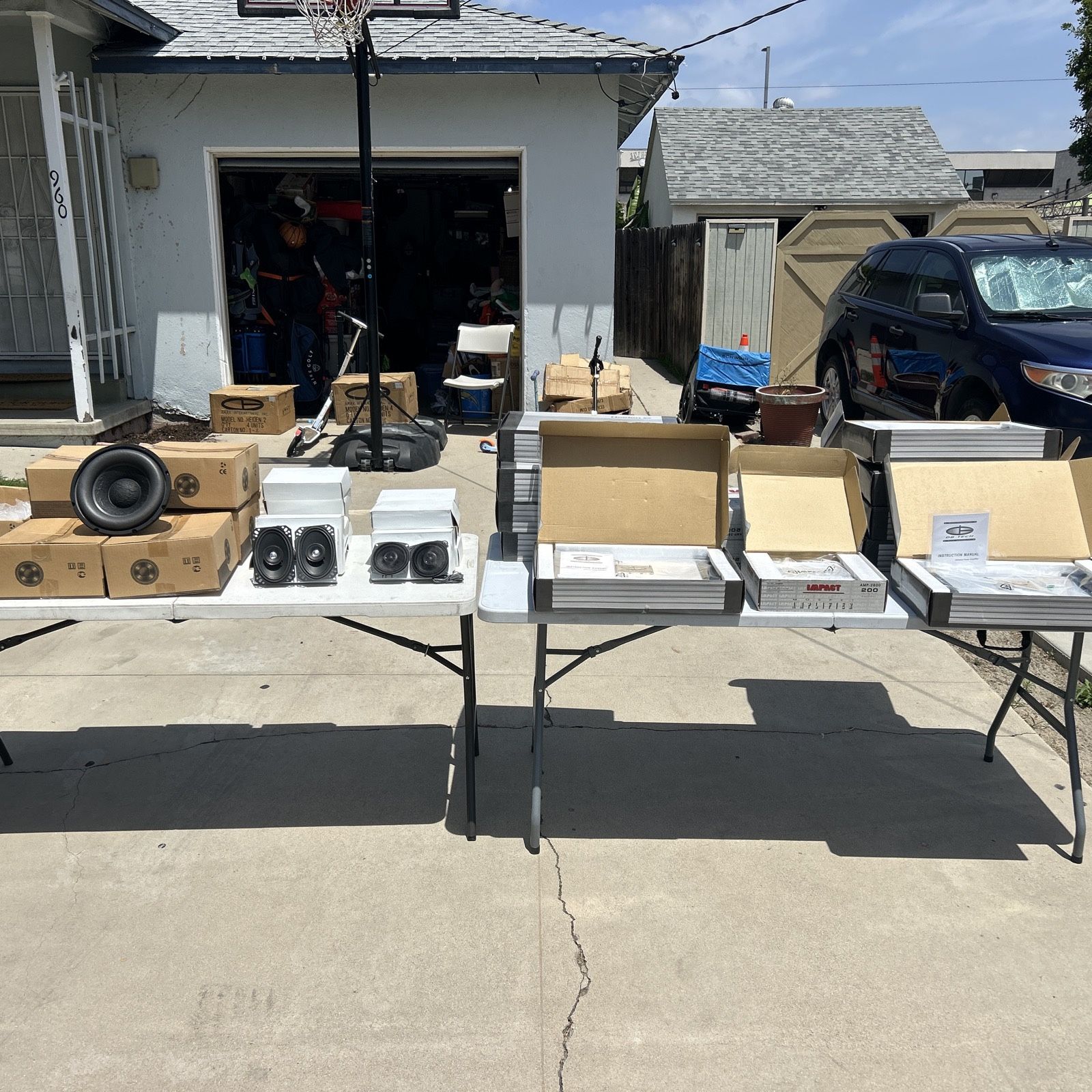 LOT Of 39 Audio Amps And Speakers