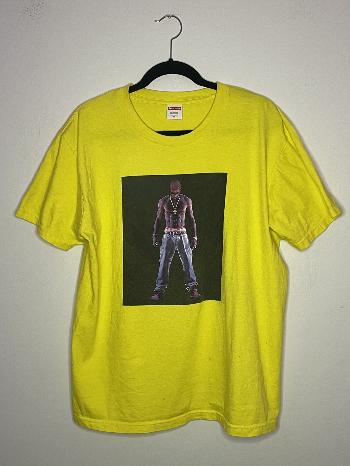Supreme Hologram Tupac Shirt Yellow Size L
