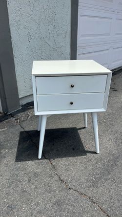 WEST ELM End Table With Drawers