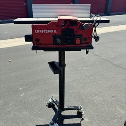 Craftsman 6-inch variable speed bench jointer, model CMEW020, With Stand