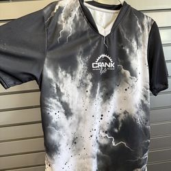 Crank Style MTB Jersey – Silver/Black – Excellent Condition – $25
