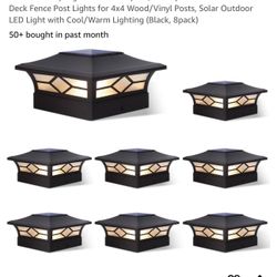 Solar Post Cap Lights Outdoor 8pack For Deck