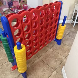 Costway Jumbo 4-to-Score 4 in A Row Giant Game Set Kids Adults Family Fun Red+Blue