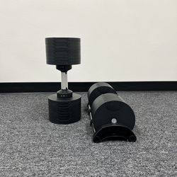 ( BRAND NEW IN BOX ) Pair Of 80lb Adjustable Dumbbells - Click On My Profile For More Gym Equipment 