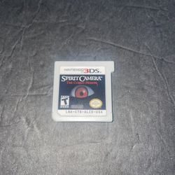 Nintendo 3DS Spirit Camera The Cursed Memoir 