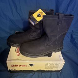 NEW Herman Survivors Men's Theo Pull On Steel Toe Work Boots Size 14