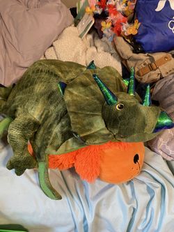 Dinosaur dog costume size L