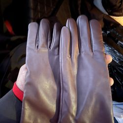LEATHER COACH GLOVES 