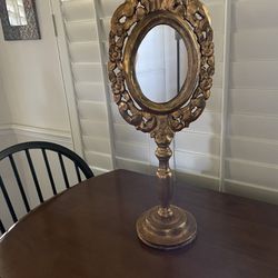 Antique -early 20th Century- Baroque Style table/vanity mirror