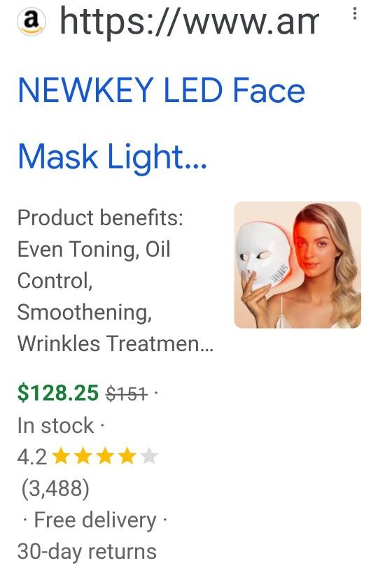 NEWKEY LED FACE MASK