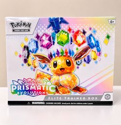 🔥 Pokémon Prismatic Evolutions Elite Trainer Box – $120 EACH! 🔥