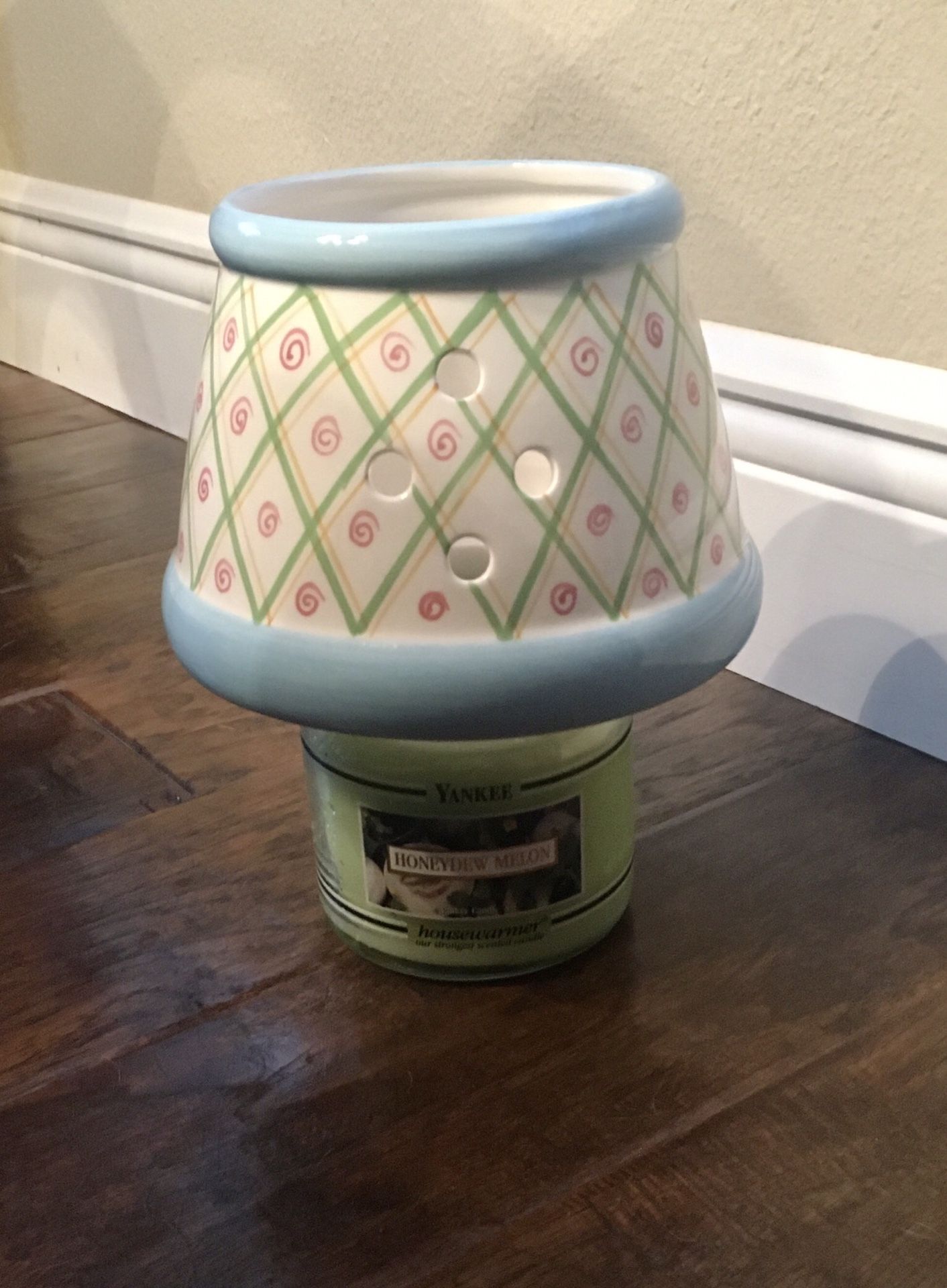 Candle shade with candle