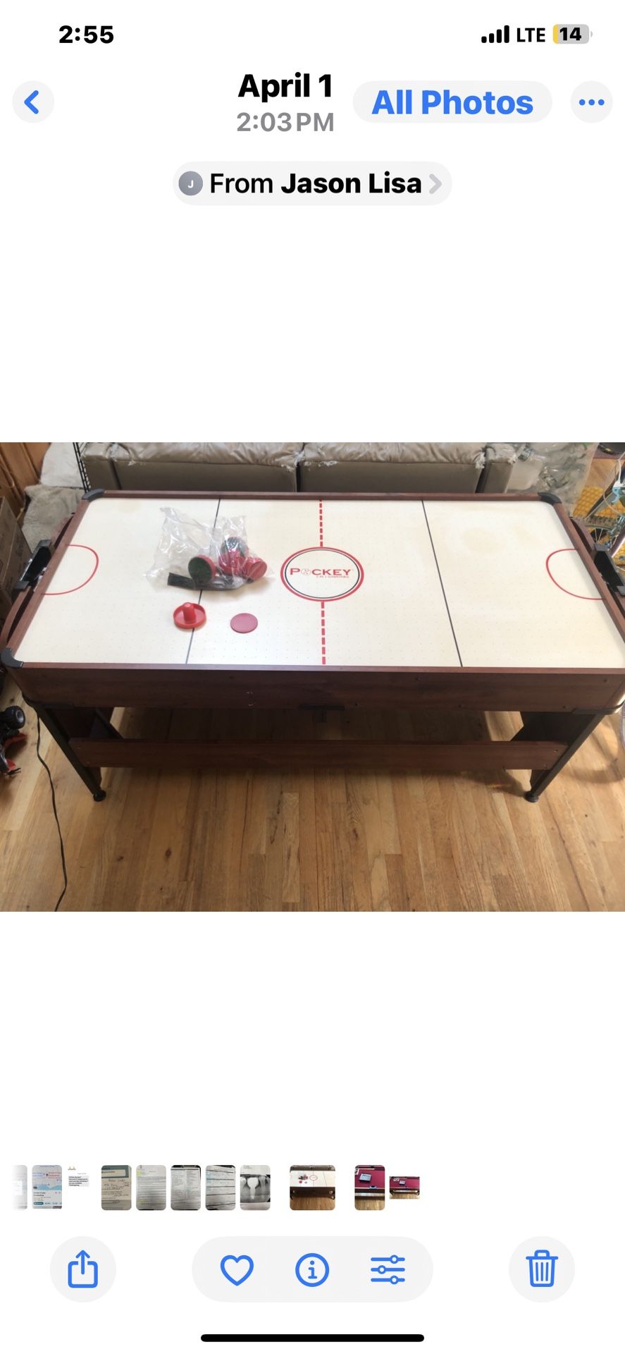 Air Hockey Table And Pool Table