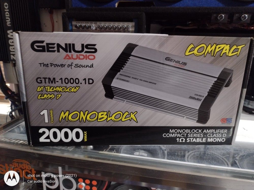 New Genius Audio 2000w Max Power Monoblock Class D Amplifier 
$240 Each 
