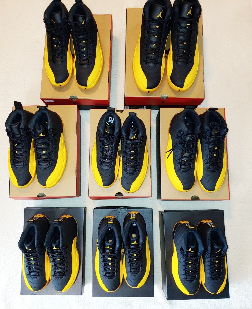 Jordan 12 University Gold Multiple sizes *IN HAND*