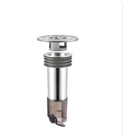 QruiLanTu Shower Drain Anti-Backflow Stopper - Magnetic Shut-Off Valve, 304 Stainless Steel Odor-Proof Shower Drain Plug, Suitable For 1 1/2 Inch Pipe