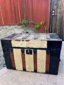 Vintage Wood Trunk $25