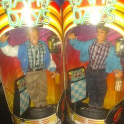 Brand New Pair Of Happy Day's Richie and Potsie Exclusive Premiere Limited Edition Collector Series Action Figures