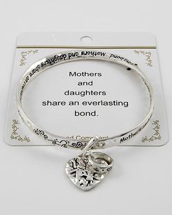 Mother and daughter charm bracelet