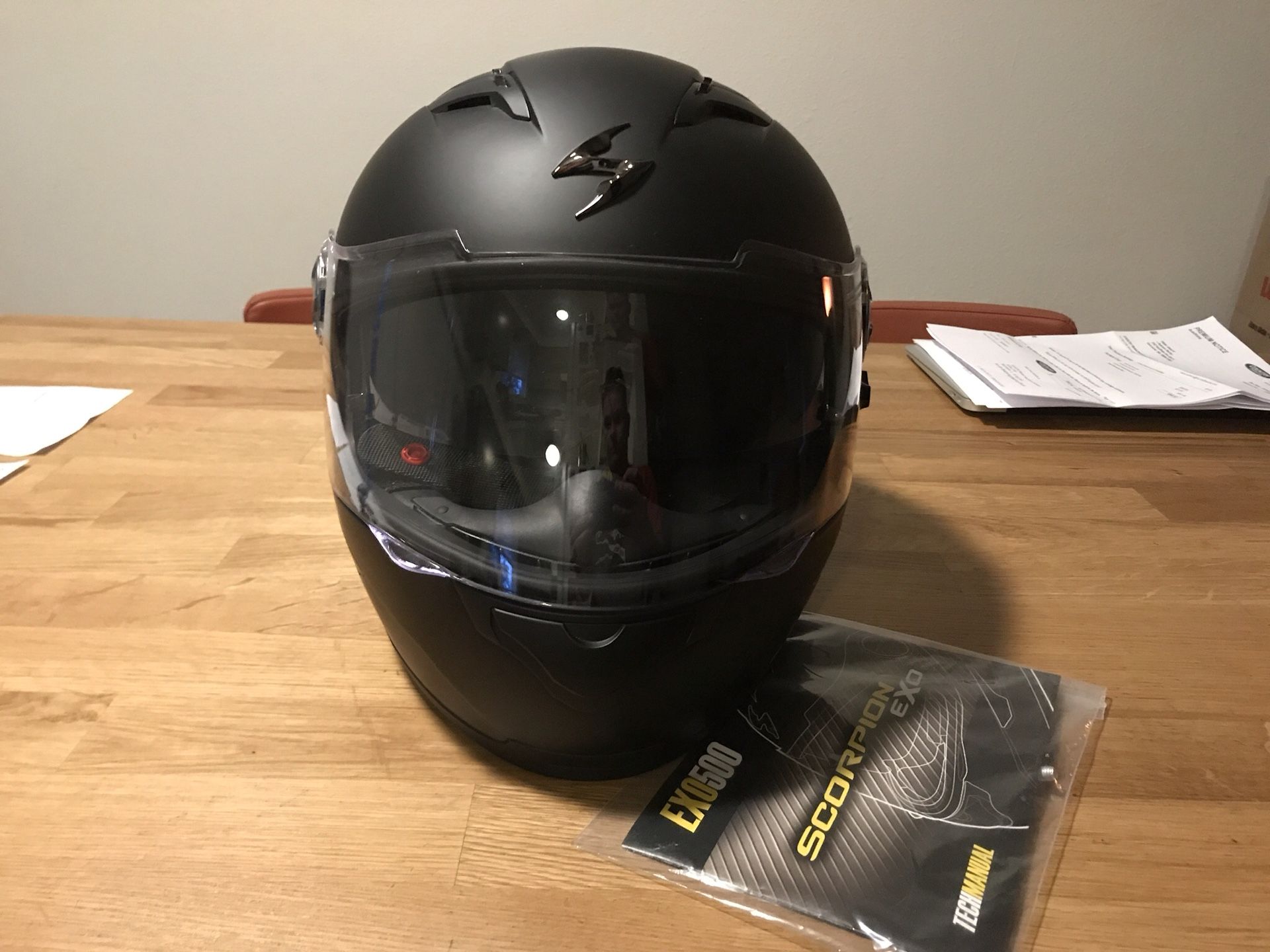 Never Used Scorpion Motorcycle Helmet