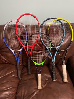 Multiple Tennis Rackets all for $30