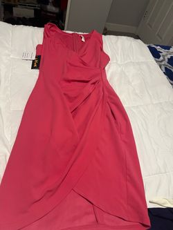 Vestido color rosa oscuro size L$5