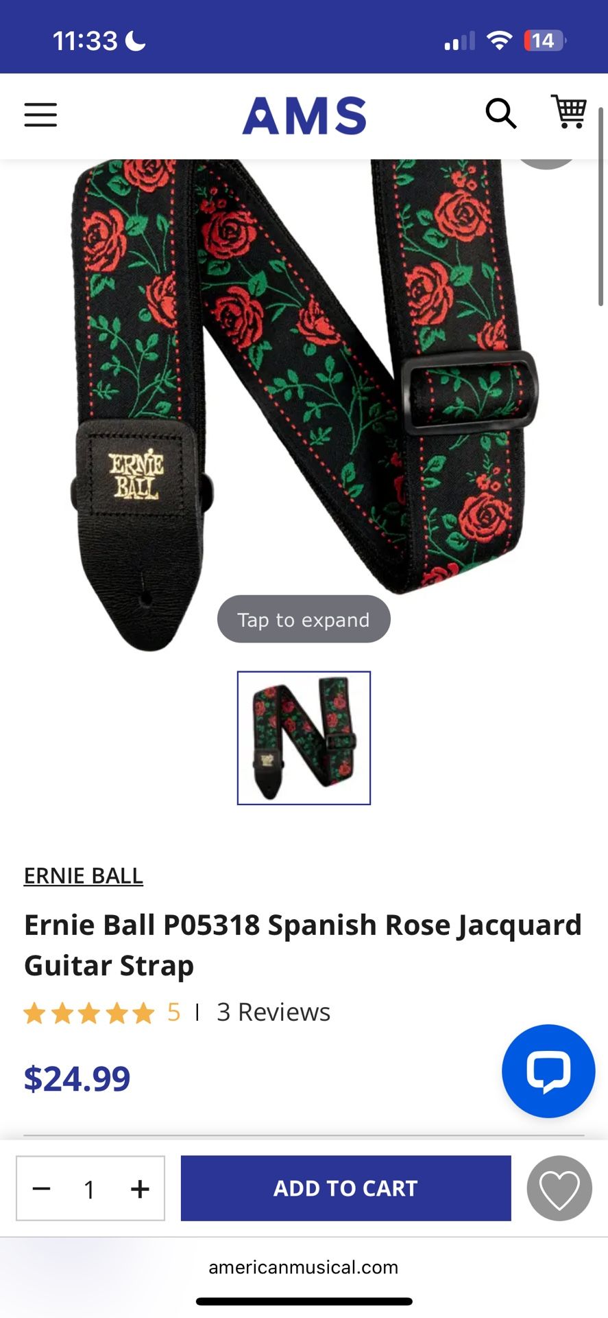 Ernie Ball Guitar Strap