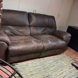 Brown Leather Couch