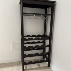 Kitchen Shelving with Wine Rack