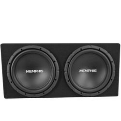 Memphis Audio SRXE212V Dual 12" 1000w Vented Loaded SRX Car Subwooer Enclosure

