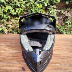 Black Dirt Bike Helmet For A Teenager