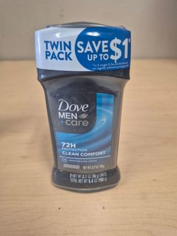 Dove Men+Care Clean Comfort Antiperspirant Twin Pack