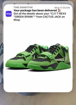 Travis Scott jmj Trexx Chase B/ green spark In Hand