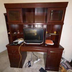 Sauder Heritage Hill Computer Desk Hutch