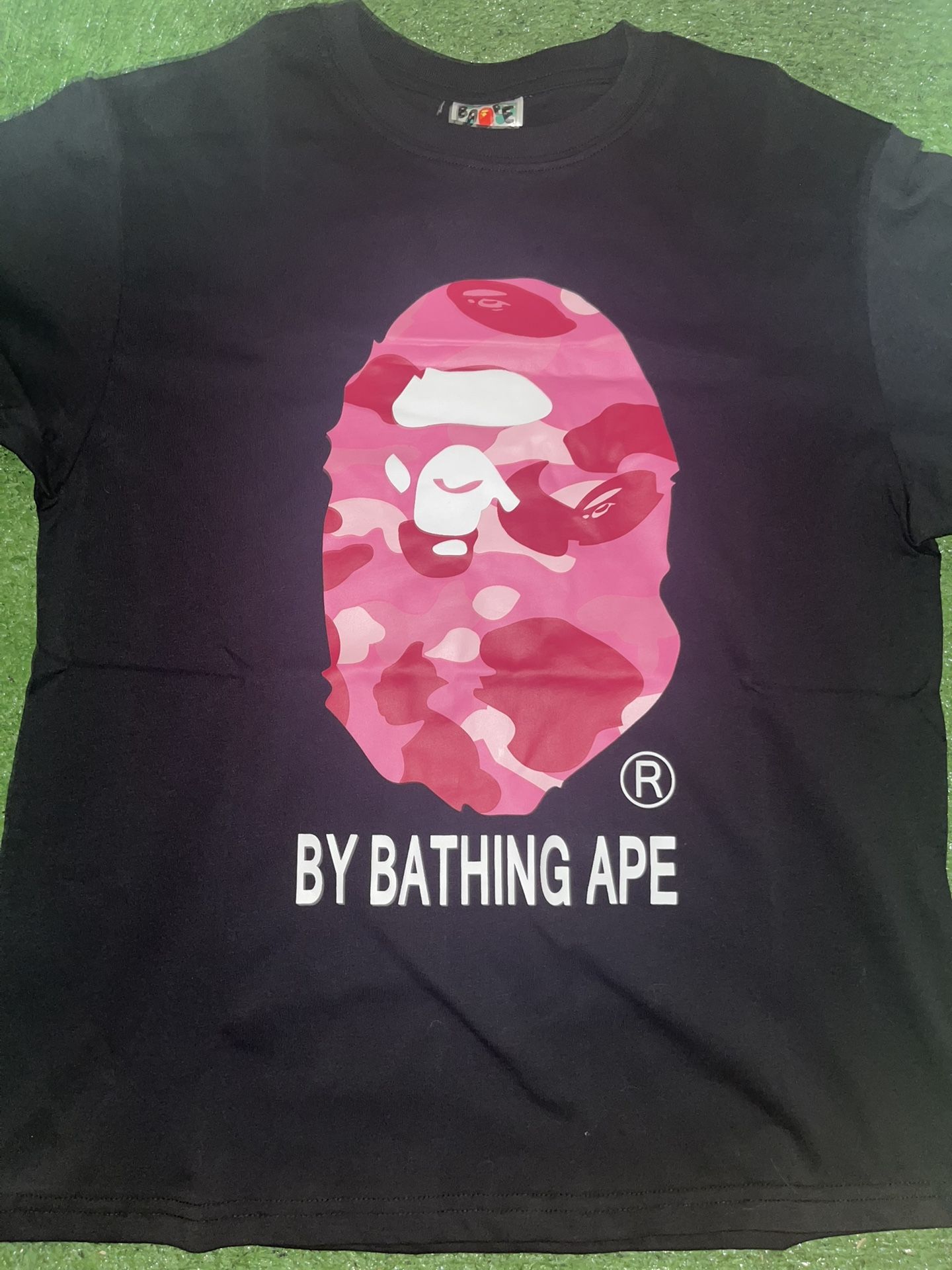 Pink Camo Mens Bape T-Shirt