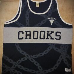 Crooks & Castles 2XL  Tank | Chainlink Graphic Sleeveless Jersey Style