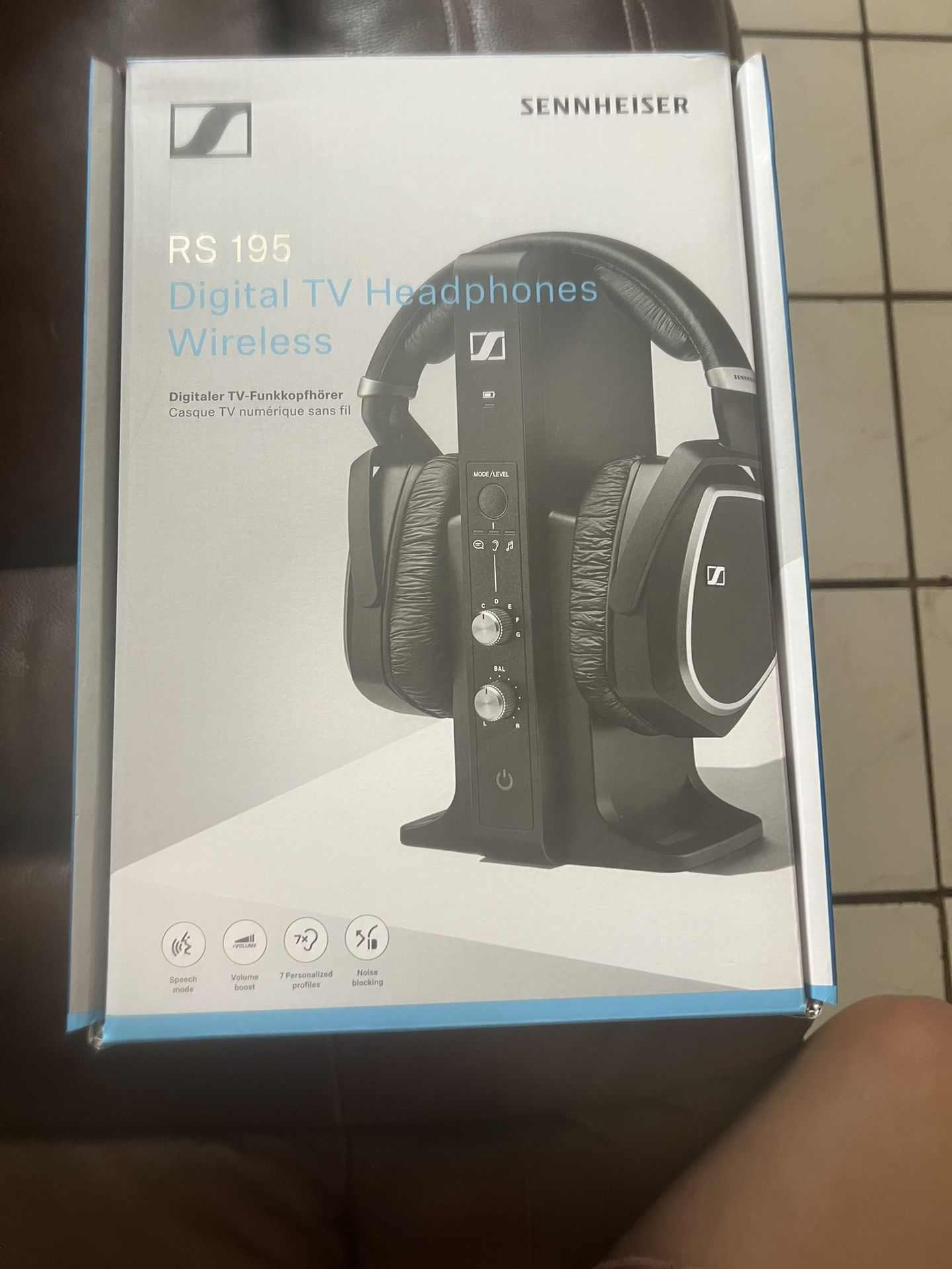 SENNHEISER RS 95 DIGITAL TV HEADPHONES WIRELESS
