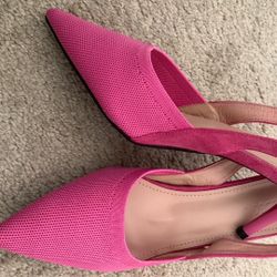 2 Inches Heels Pink Shoes