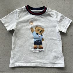 Rare Ralph Lauren Bear T-Shirt 12M Baby Boy Casual Preppy