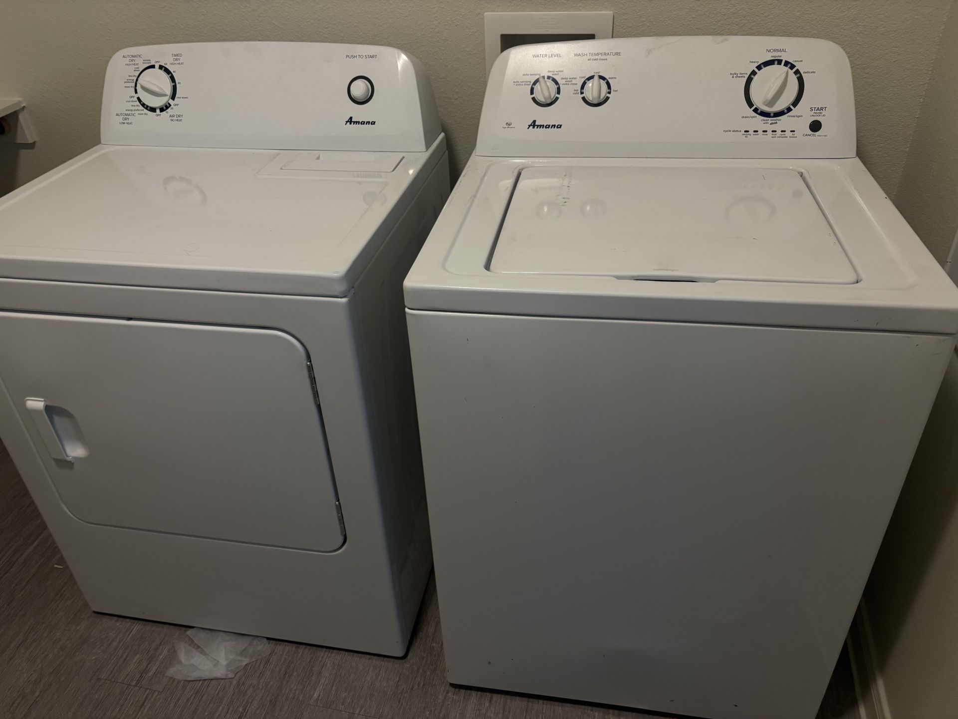 washer and dryer