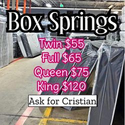 Box Springs  Twin box Full box  Queen box  King box  Bases para colchon  Box spring 
