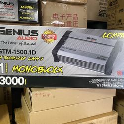 New Genius Audio 3000w Max Power Bass Amplifier  $240 each  