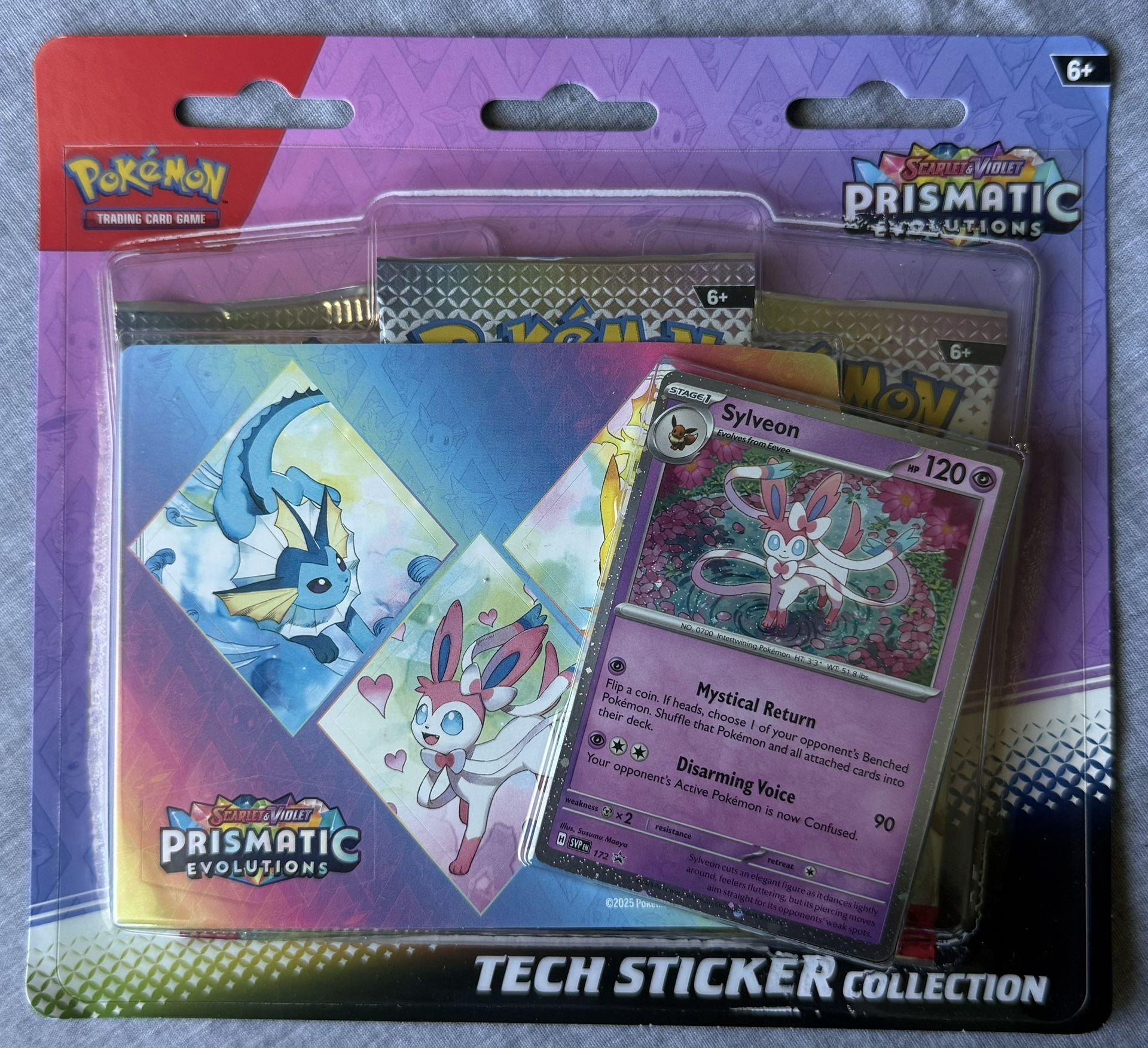 Pokemon TCG Prismatic Evolutions Tech Sticker Collection