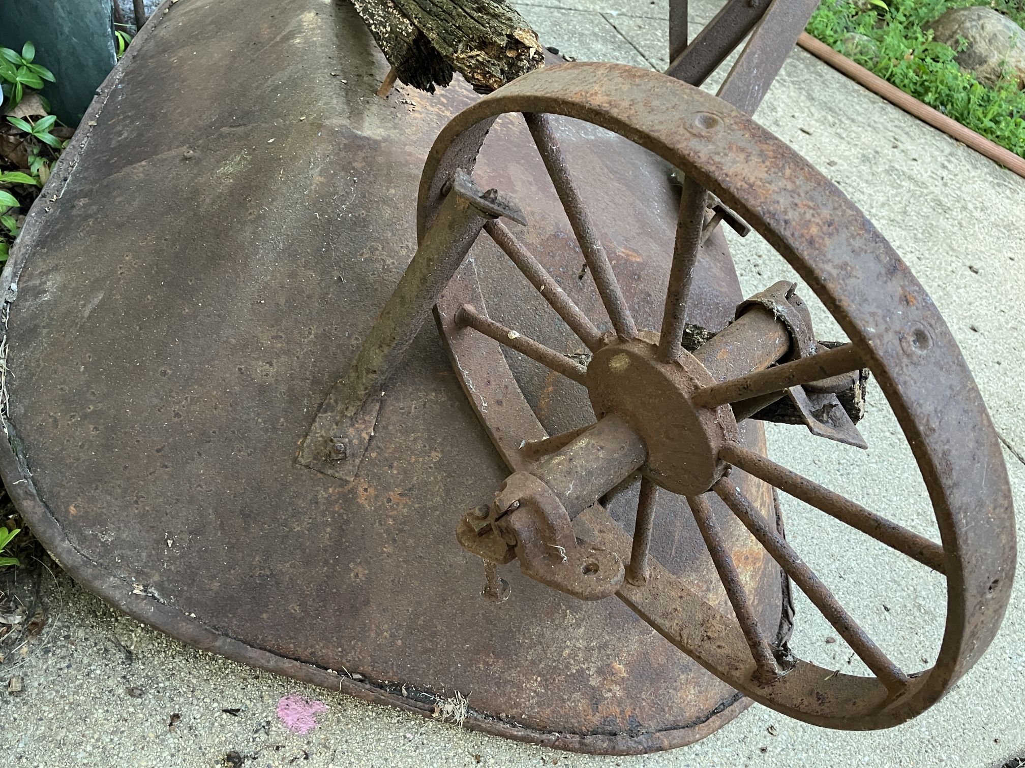 Primitive Wheelbarrow Parts