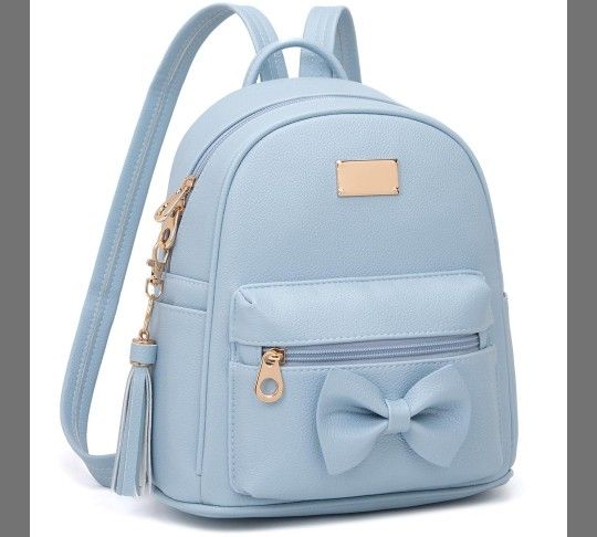 Baby Blue Backpack Approx 10"×5"