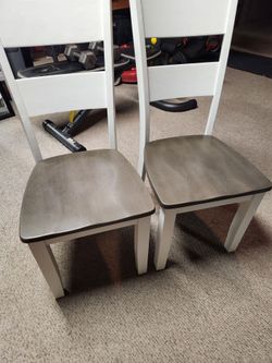 BOBS furniture dining chairs
